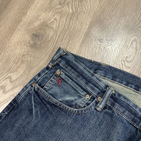 Polo Ralph Lauren Classic Fit 867 Blue Medium Wash Denim Jeans Size Men's 42x30 - Picture 4 of 8